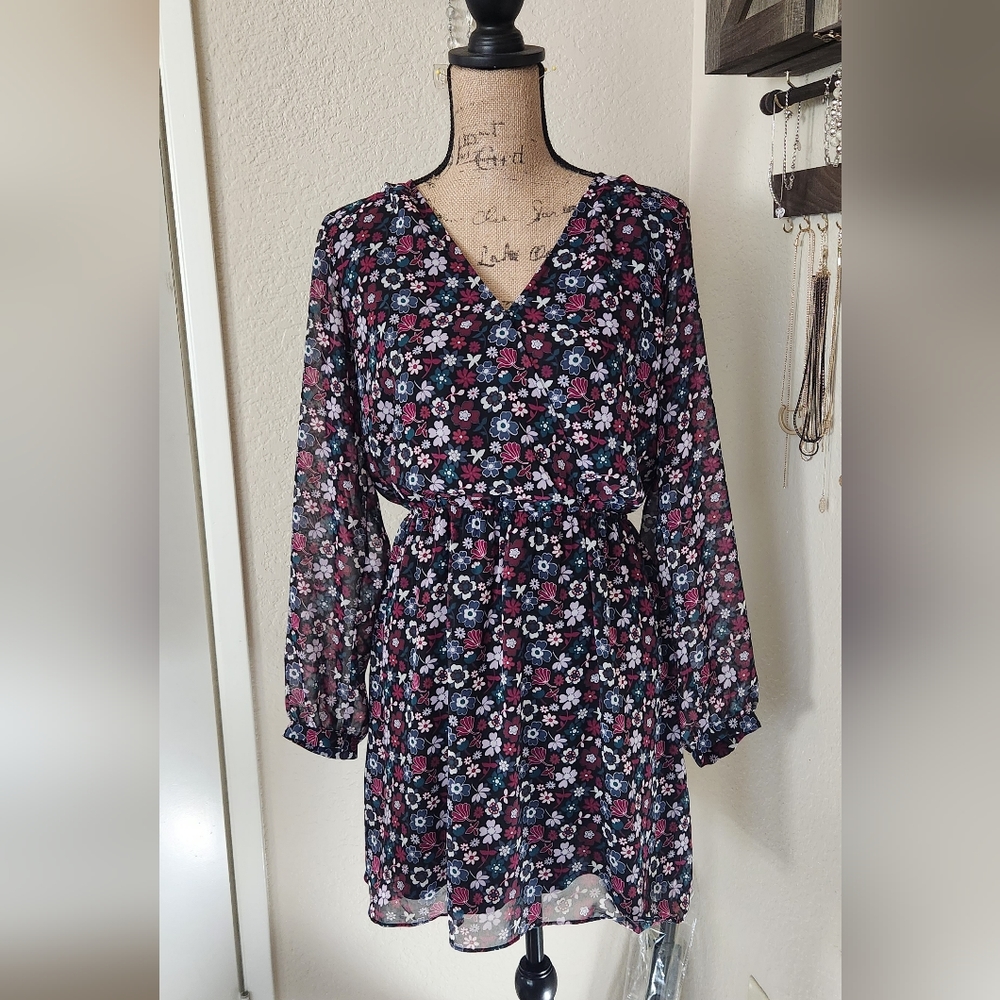 Knee Length Floral Dress